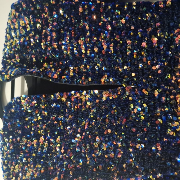 HELSI Milena Elegant Black Sequin Long Sleeve Dress XS Designer Neiman Marcus - Picture 16 of 16